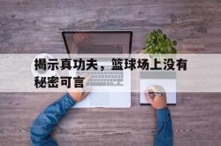 爱游戏网页版-揭示真功夫，篮球场上没有秘密可言