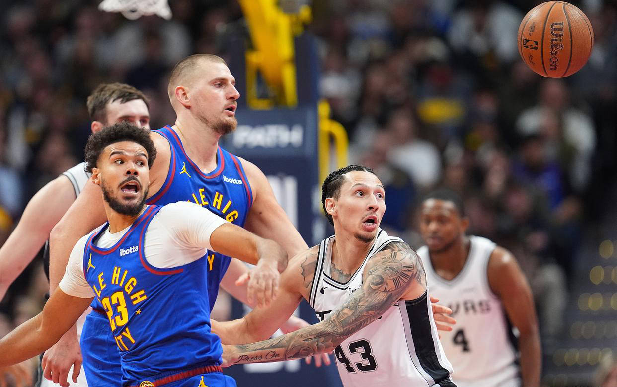 马刺惊险战胜掘金,保住季后赛名额 马刺惊险战胜掘金,保住季后赛名额